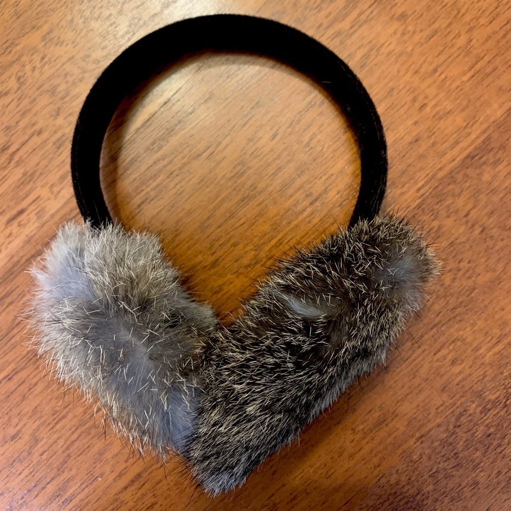 Bloomingdales fur earmuffs.  Never worn.